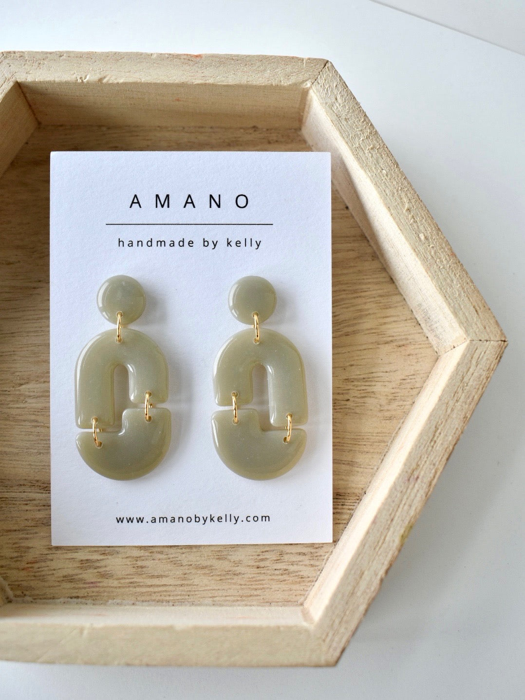 Sloan - Sage Clay Earrings