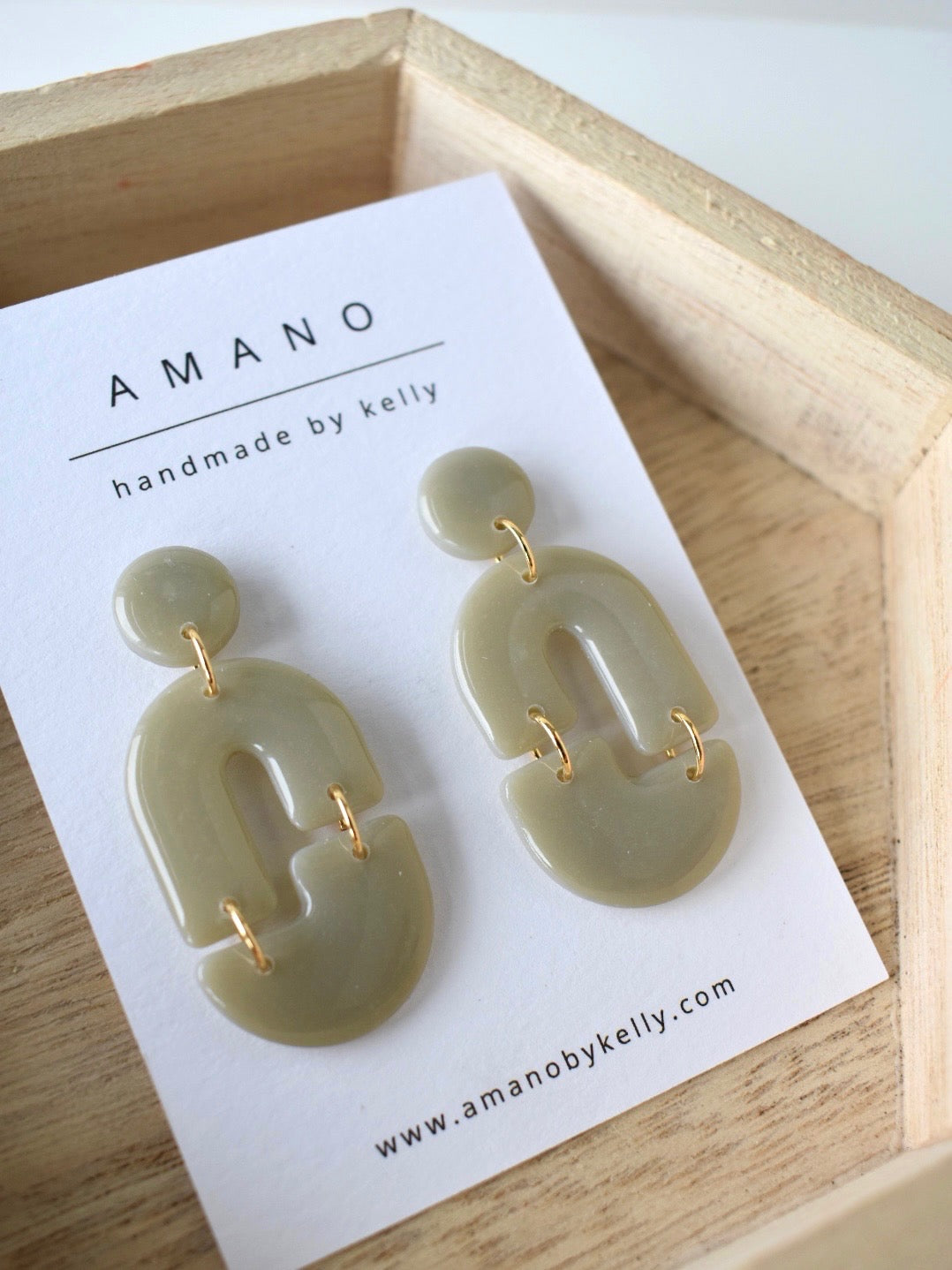 Sloan - Sage Clay Earrings